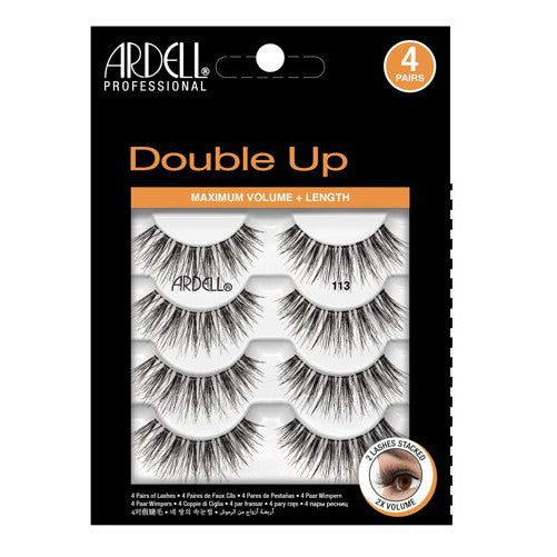 Ardell - Strip Lashes Multipacks 4 pck - Double Up Wispies 113 - Eyes at Beyond Polish