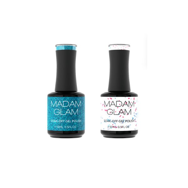 Madam Glam - Gel Polish - Bright Blue & Celebration - Gel Polish at Beyond Polish