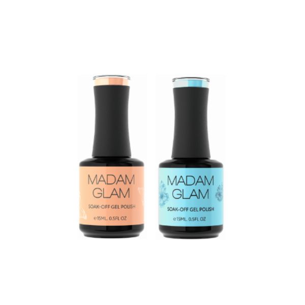 Madam Glam - Gel Polish - Peach Fuzz & Blue Jolie - Gel Polish at Beyond Polish