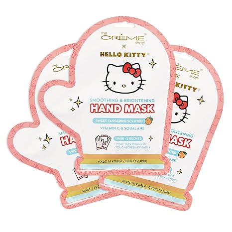 The Creme Shop x Hello Kitty - Hand Mask - Vitamin C & Squalane - 3pc - Body & Skin at Beyond Polish