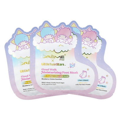 The Creme Shop x Little Twin Stars - Cloud Walk Moisturizing Foot Masks - Set of 3 - Foot Care at Beyond Polish